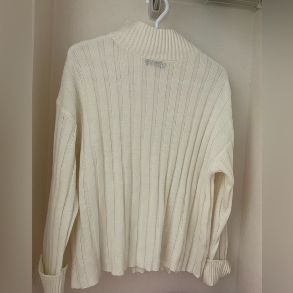 High Neck Ribbed Knit Sweater - Picture 2 of 3